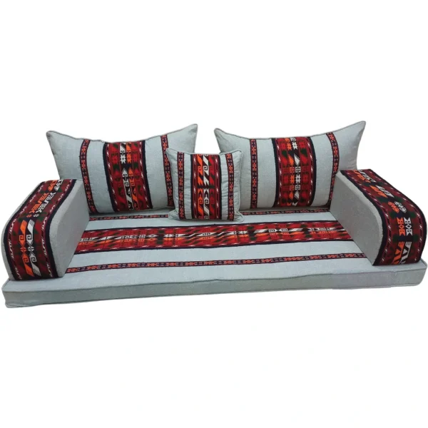 Traditional Ethnic Floor Seating Sofa | Arabic Majlis Sofa & Floor Seating